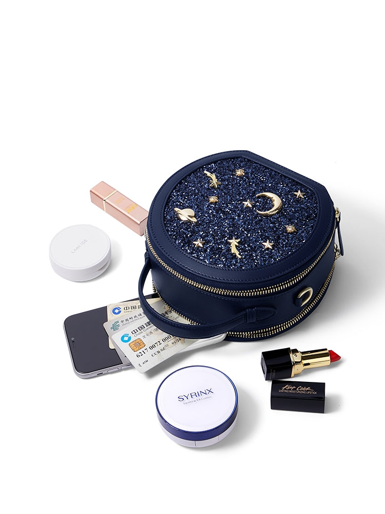 Starry Round Purse Jet Set Travel Multifunction Phone Crossbody Bag –  AI.BO&S