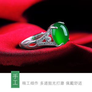 Jade Ring Tarnish Resistant Stackable Extreme Comfort Rings