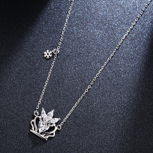 Load image into Gallery viewer, Crown Handmade 925 Sterling Silver chain Pendant Necklace for Women
