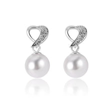 Load image into Gallery viewer, Pearl Sterling Silver  Earrings  for women
