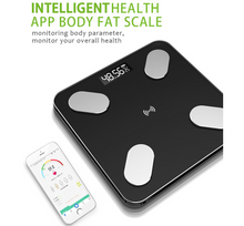 Load image into Gallery viewer, Bluetooth Smart Bathroom Scales for Body Weight Digital Body Fat Scale,Auto Monitor Body Weight,Fat,BMI,Water, BMR, Muscle Mass with Smartphone APP,Fitness Health Scale
