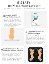 Load image into Gallery viewer, Bluetooth Smart Bathroom Scales for Body Weight Digital Body Fat Scale,Auto Monitor Body Weight,Fat,BMI,Water, BMR, Muscle Mass with Smartphone APP,Fitness Health Scale

