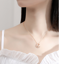 Load image into Gallery viewer, Rabit and Moon chain Pendant Necklace for Women
