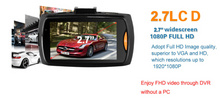 Load image into Gallery viewer, Dash Cam 1080P FHD DVR Car Driving Recorder
