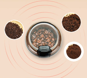 Fresh Grind Electric Coffee Grinder for Beans, Spices and More, Stainless Steel Blades, Removable Chamber