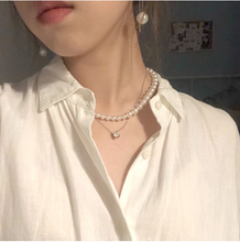 Load image into Gallery viewer, Pearl Necklace female shell baroque ins necklace
