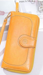 Ladies Wallet Wallet Women Long Large-capacity Retro Coin Mobile Phone Bag