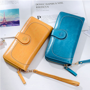 Ladies Wallet Wallet Women Long Large-capacity Retro Coin Mobile Phone Bag