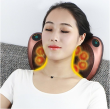 Load image into Gallery viewer, Cervical spine massager multifunctional infrared waist back neck massager car home massage pillow
