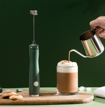 Load image into Gallery viewer, Coffee Milk Frother Household Hand-held Stirring Electric Whisk
