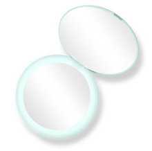 Load image into Gallery viewer, Portable makeup mirror with led light ring
