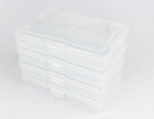 Load image into Gallery viewer, Photo Storage Box Acrylic Storage Box Flip Cover One-piece Transparent Card Plastic Box
