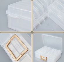 Load image into Gallery viewer, Photo Storage Box Acrylic Storage Box Flip Cover One-piece Transparent Card Plastic Box
