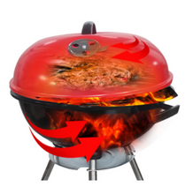 Load image into Gallery viewer, Outdoor barbecue grill portable and easy to install round apple stove charcoal
