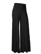 Load image into Gallery viewer, Solid color wide-leg trousers
