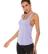 Load image into Gallery viewer, sports vest for women long loose I-shaped running fitness
