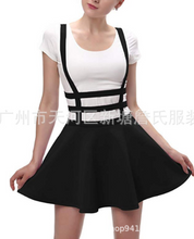 Load image into Gallery viewer, Hollow solid color sexy dress strap skirt
