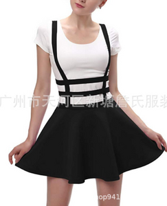 Hollow solid color sexy dress strap skirt