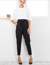 Load image into Gallery viewer, All-match waistband cropped trousers with belt
