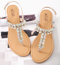 Load image into Gallery viewer, Sandals ladies flip flops flat Roman shoes
