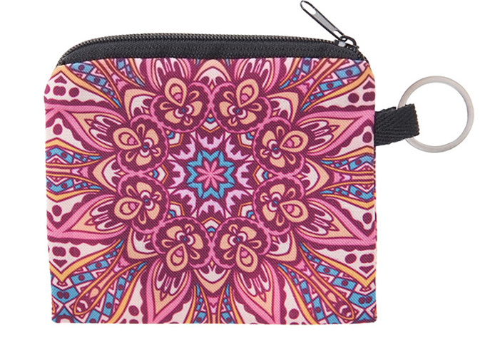 Printed coin purse&Bag PU leather card case