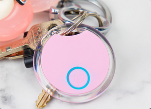 Anti-lost device round bluetooth key item tracker