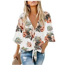 Load image into Gallery viewer, Bow-knot shirt multicolor top

