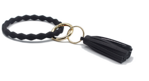 Leather tassel pendant