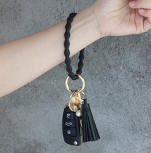 Load image into Gallery viewer, Leather tassel pendant
