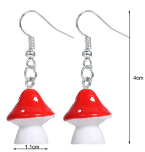 Mushroom Earring Pendant  for Women