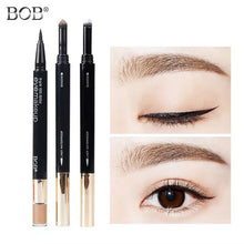 Load image into Gallery viewer, Double-headed eyeliner is waterproof, sweat-proof, not smudging, easy to color
