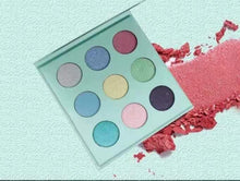 Load image into Gallery viewer, Nine-color eyeshadow palette ins super fire glitter beads
