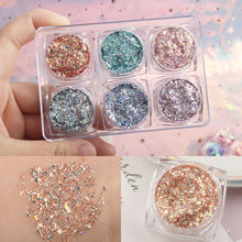 Load image into Gallery viewer, Eye makeup, gel, sequins, stars, glitter, pearl
