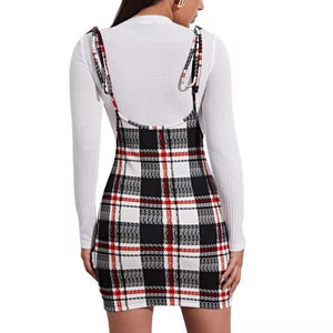 Sexy Cute High Waisted Suspender Skirts Womens Spri