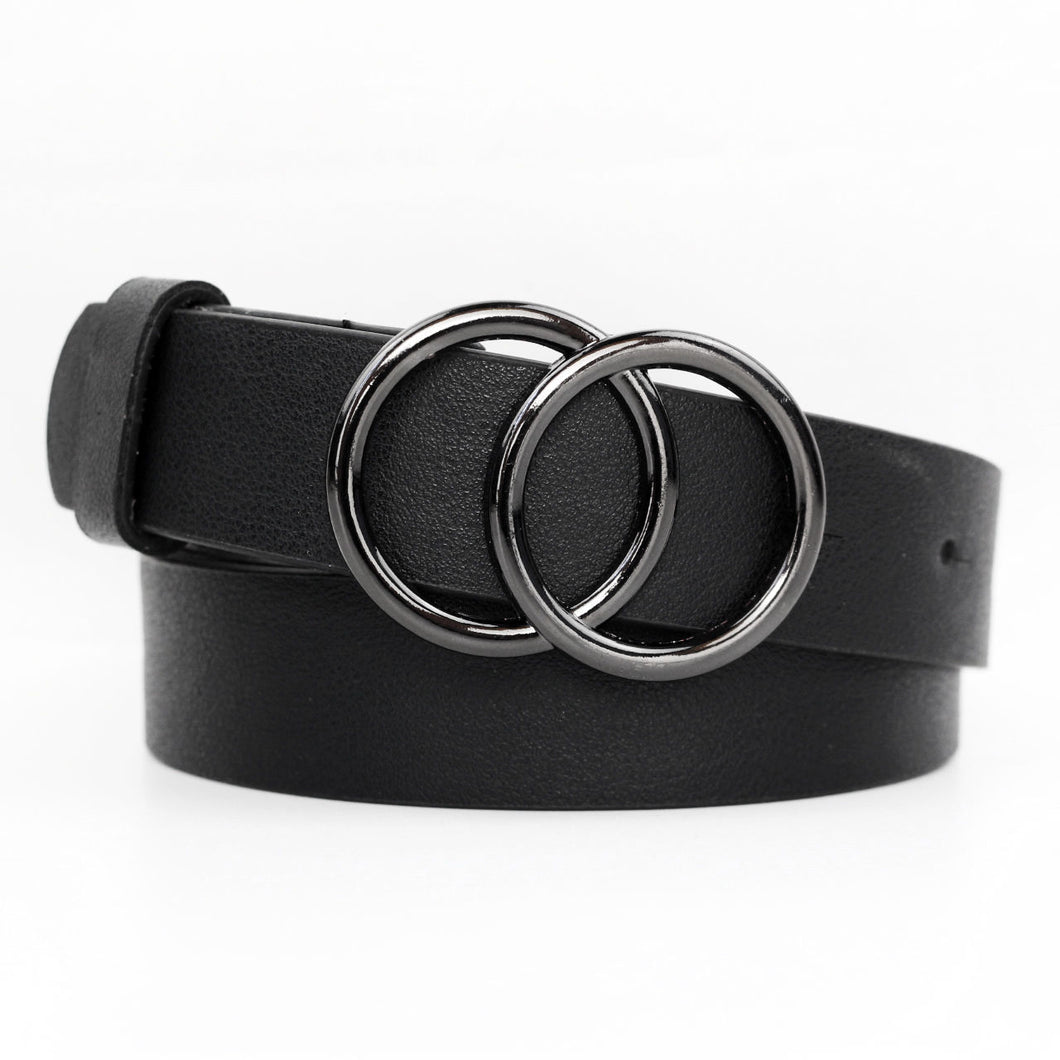 Belt unisex belt leather pin buckle trouser belt