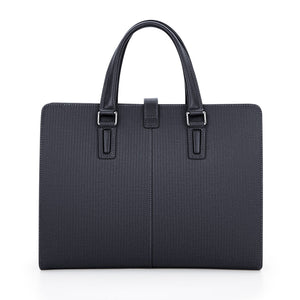 Briefcase for Men Leather Slim Business Shoulder Laptop Bag L15 * W3.5 * H14.4 inches