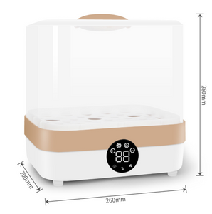 Large-capacity high-temperature steam sterilization and drying for baby milk bottle sterilizers