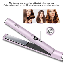 Load image into Gallery viewer, Hair Straightener and Curler 2 in 1 Flat Iron for Hair with Detachable Power Cord Tourmaline Ceramic Hair Straightener
