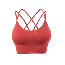 Load image into Gallery viewer, Sports Bra for Women, Sexy Crisscross Back Medium Support Yoga Bra with Removable Cups
