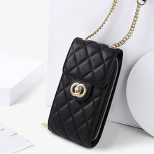 Load image into Gallery viewer, Women&#39;s Crossbody One Shoulder Evening Bag, Leather Crossbody Bag Chain Strap Clutch Small Square Satchel Wallet
