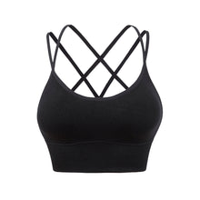 Load image into Gallery viewer, Sports Bra for Women, Sexy Crisscross Back Medium Support Yoga Bra with Removable Cups
