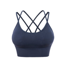 Load image into Gallery viewer, Sports Bra for Women, Sexy Crisscross Back Medium Support Yoga Bra with Removable Cups
