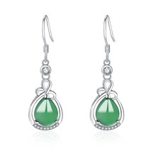 Load image into Gallery viewer, Jade Earrings for Girls Fashion Jewelry Cubic Zirconia Halo Earrings for Women
