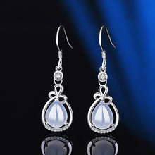 Load image into Gallery viewer, Jade Earrings for Girls Fashion Jewelry Cubic Zirconia Halo Earrings for Women
