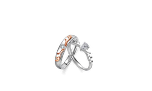 Deer Ring Sterling Silver Ring  Stackable Extreme Comfort Rings（only one ring)