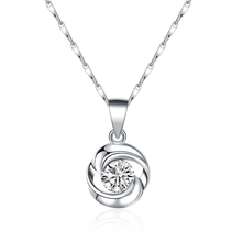 Load image into Gallery viewer, Rose Handmade 925 Sterling Silver chain Pendant Necklace for Women
