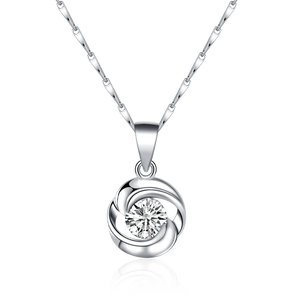 Rose Handmade 925 Sterling Silver chain Pendant Necklace for Women