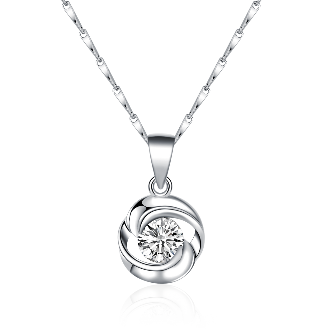 Rose Handmade 925 Sterling Silver chain Pendant Necklace for Women