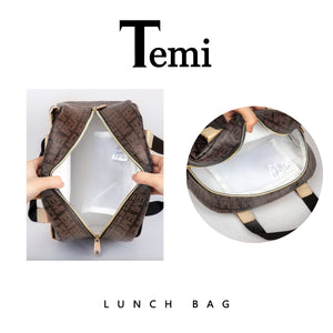 Lunch Bag Meal Bag for Fashion Larger Capacity Tote Bag Heat Preservation Inner Pocket 1401