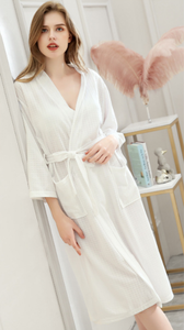 Bathrobe women's thin yukata absorbent pajamas home wear